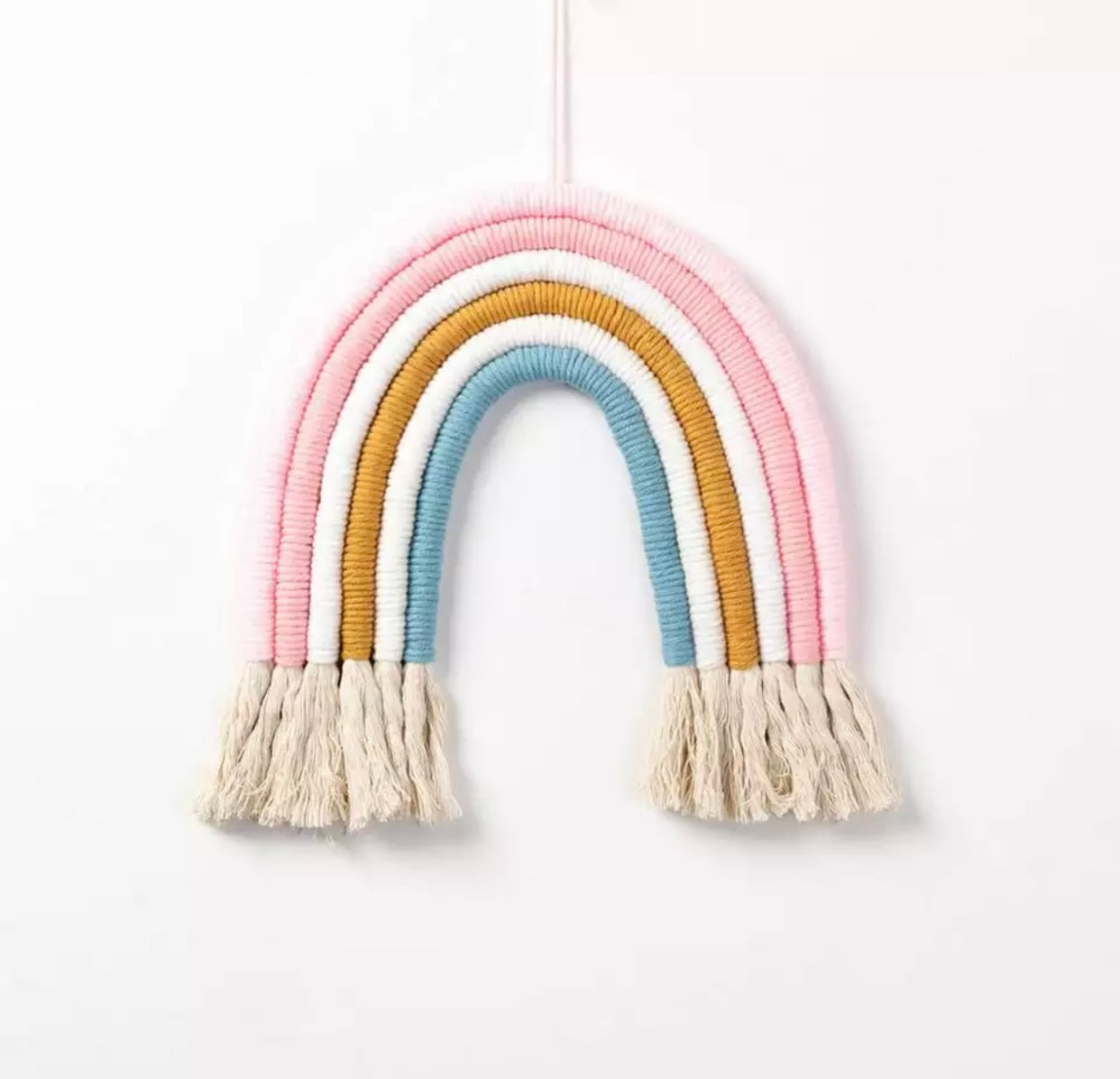 Different colors Handmade Rope Rainbow Wall Hanging / Nursery Decor / Baby Room Decor / Pets home/Nursery Wall Art