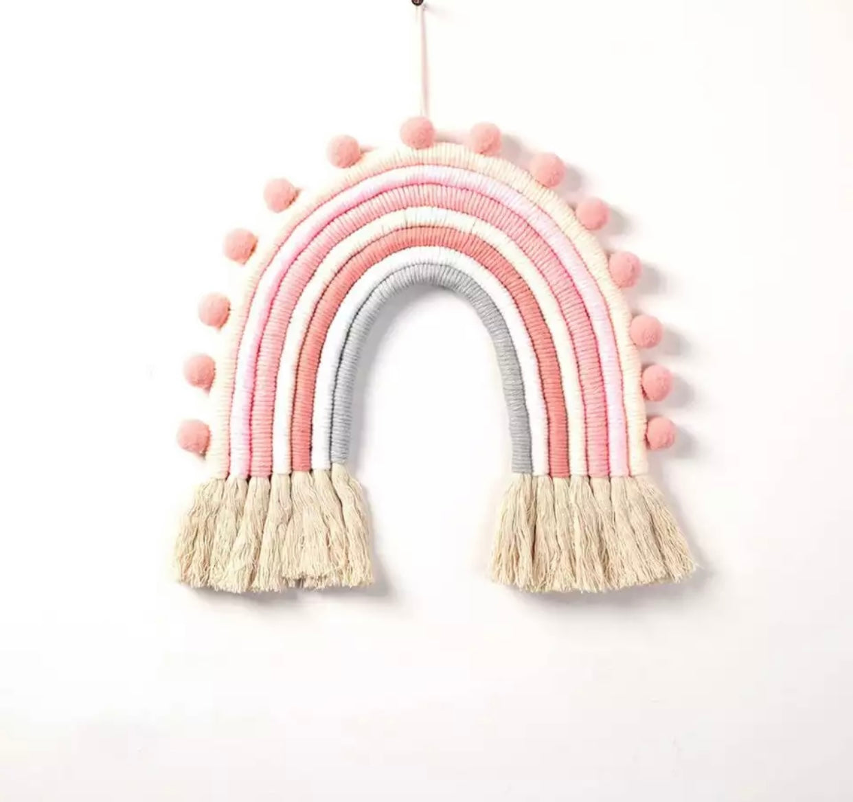 Different colors Handmade Rope Rainbow Wall Hanging / Nursery Decor / Baby Room Decor / Pets home/Nursery Wall Art