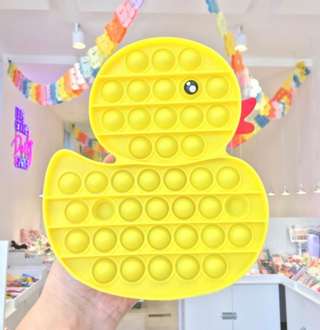 Jumbo Push Pop Fidget Sensory -Yellow Duck collection