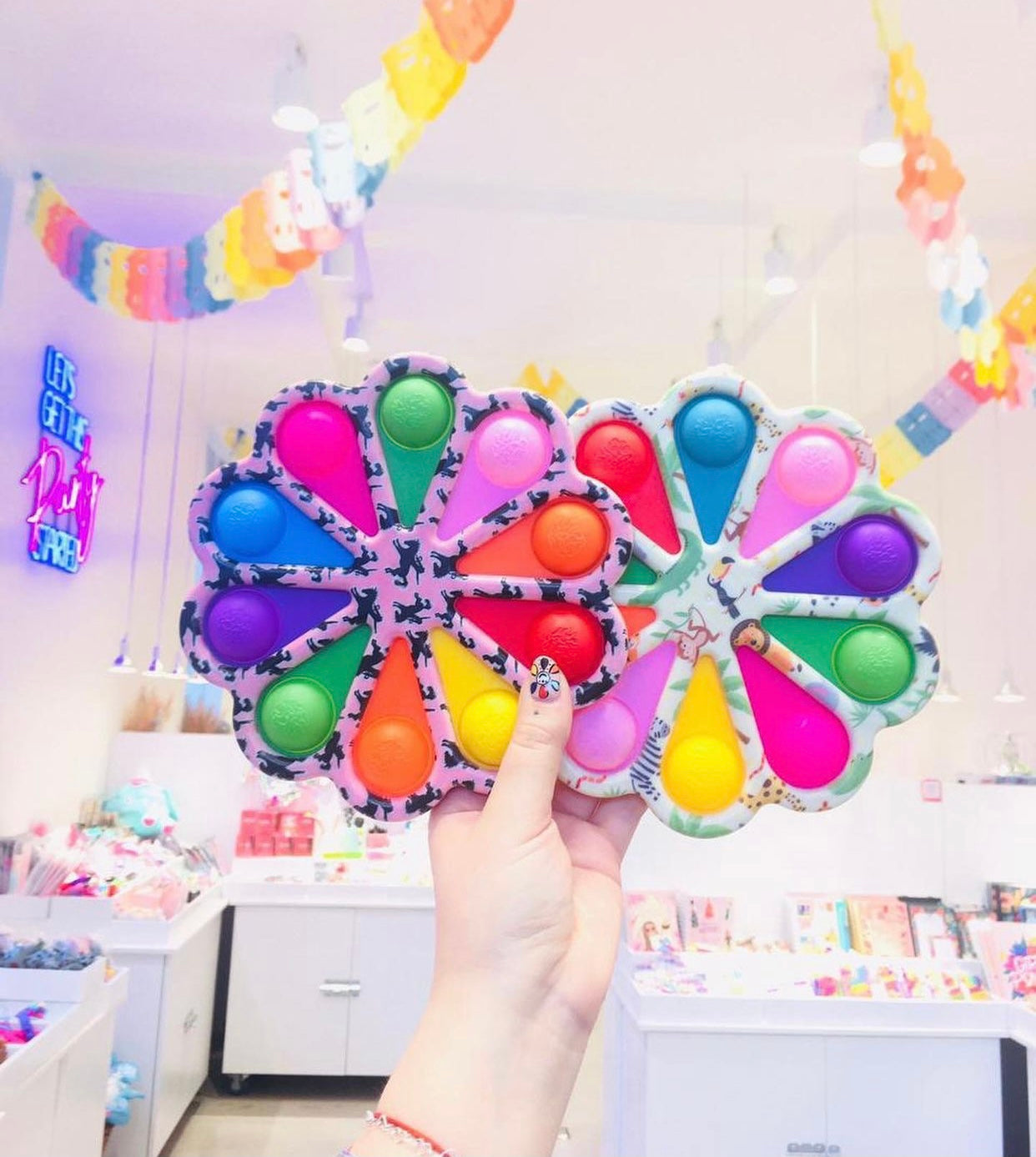 Jumbo Push Pop Fidget Sensory -Rainbow Pop collection