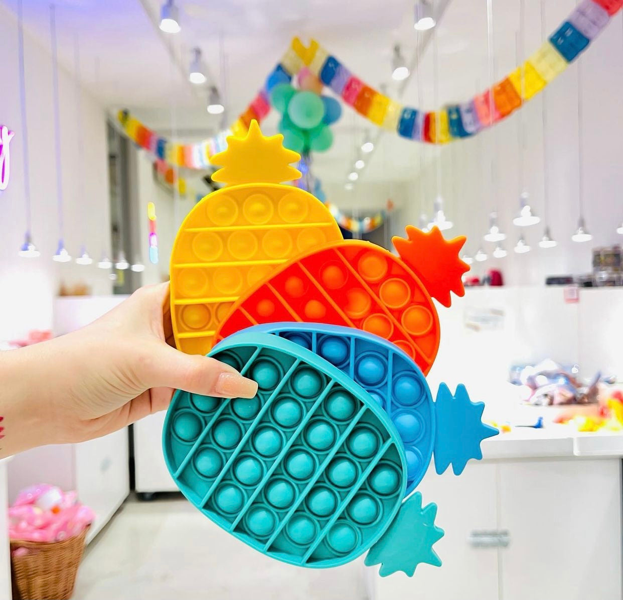 Jumbo Push Pop Fidget Sensory -Pineapple collection
