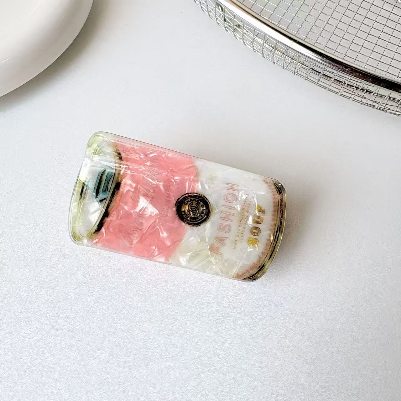 PAWSOME PETS NEW YORK Hand-painted drink lovers Claw Hair Clip | Eco-Friendly