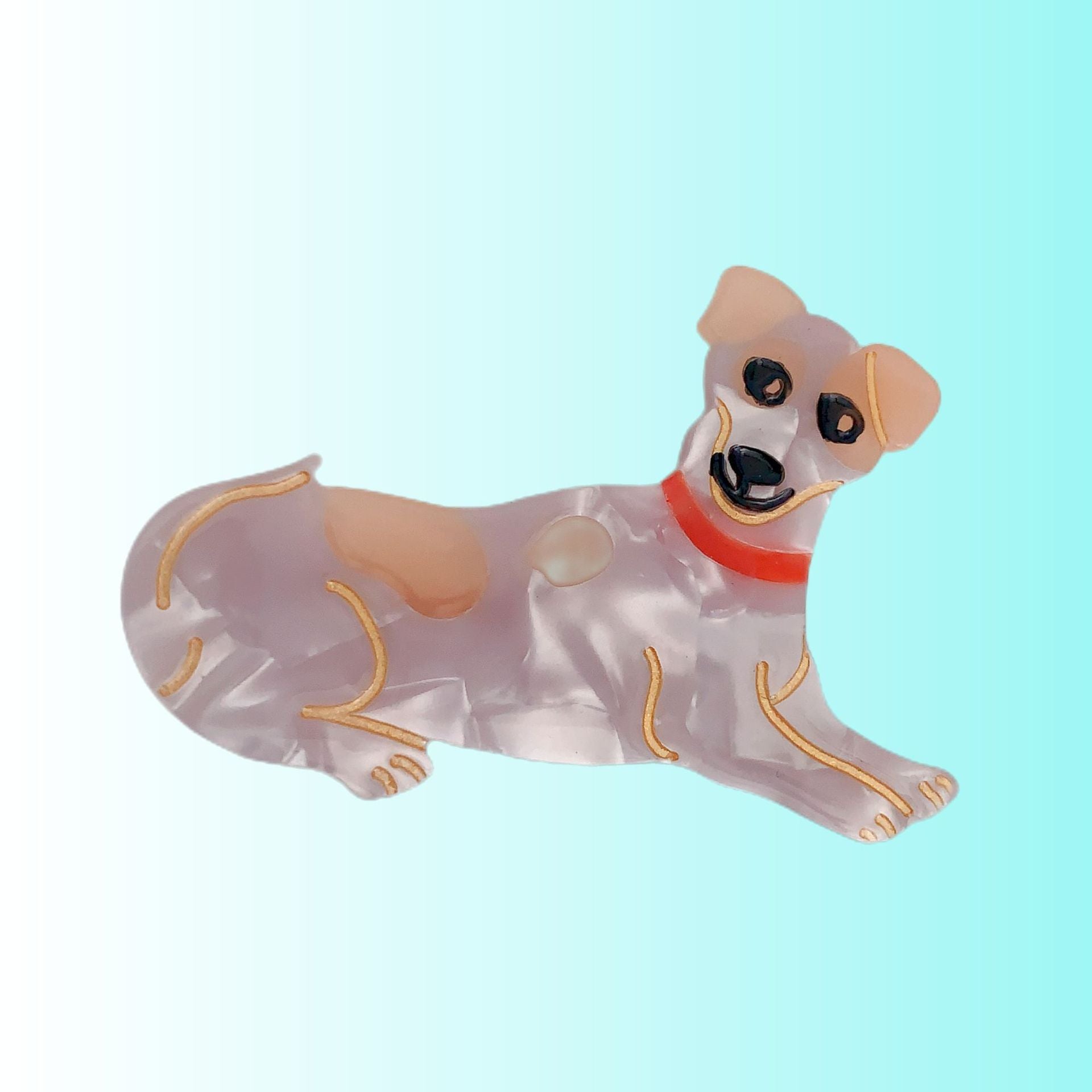 PAWSOME PETS NEW YORK Hand-painted Dog Breed Claw Hair Clip #19 | Eco-Friendly