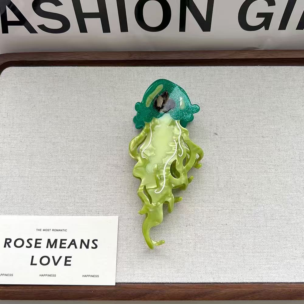 PAWSOME PETS NEW YORK Hand-painted OCEAN Claw Hair Clip | Eco-Friendly