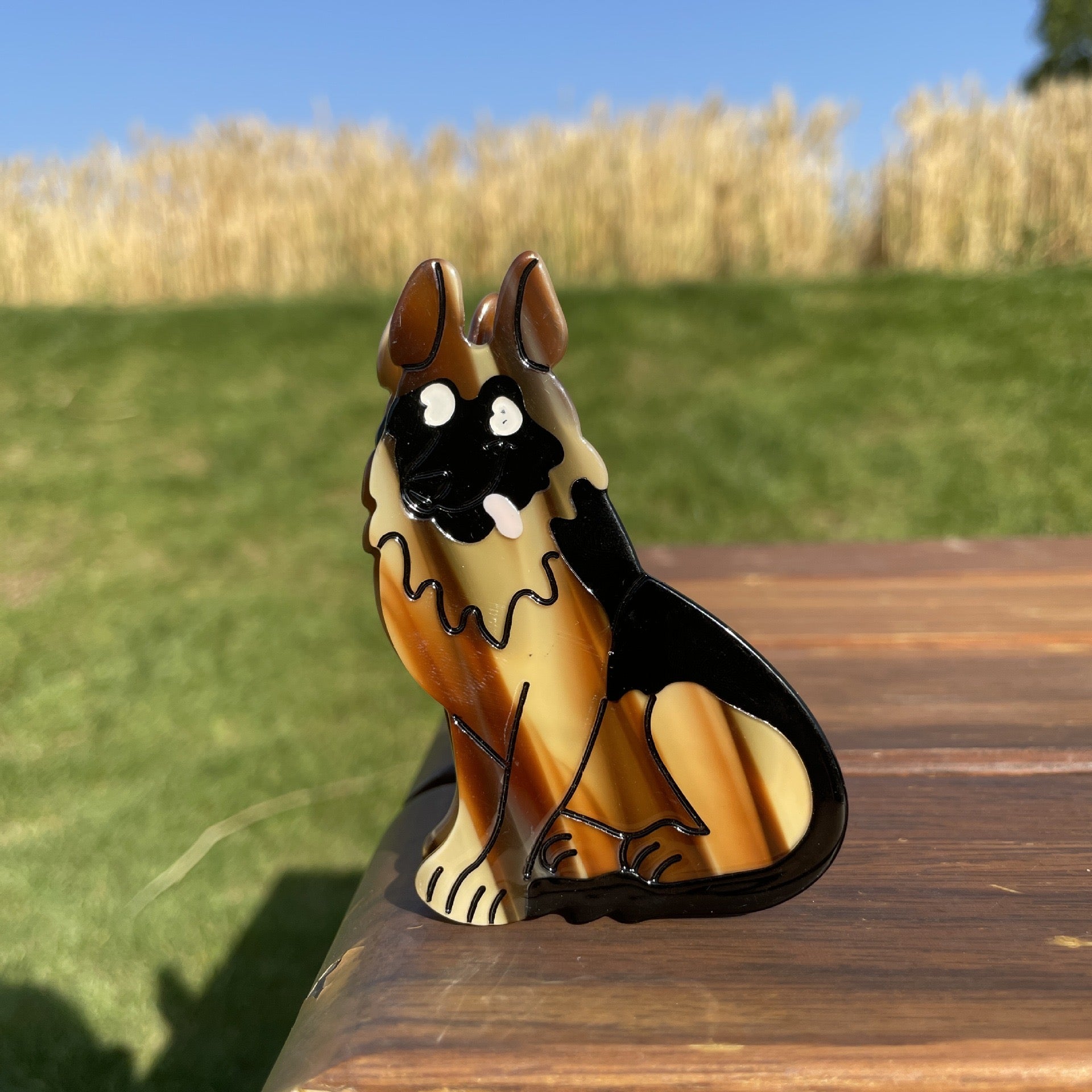 PAWSOME PETS NEW YORK Hand-painted Dog Breed Claw Hair Clip #14 | Eco-Friendly