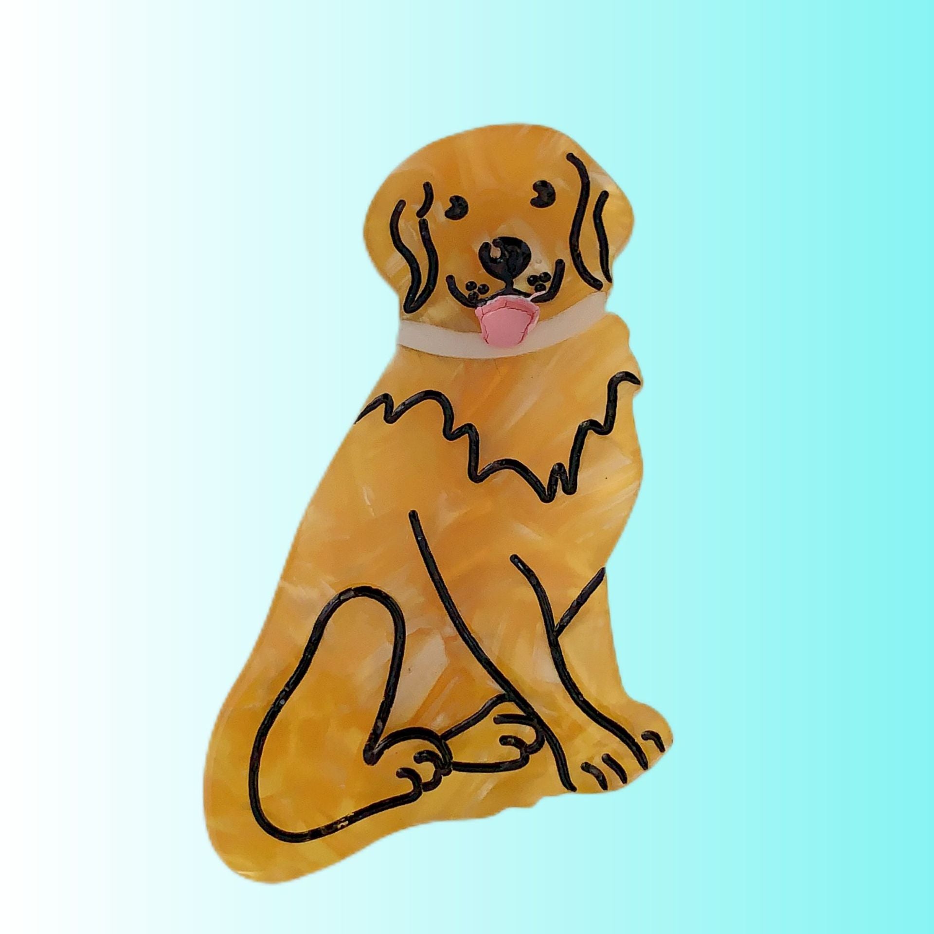 PAWSOME PETS NEW YORK Hand-painted Dog Breed Claw Hair Clip #20 | Eco-Friendly