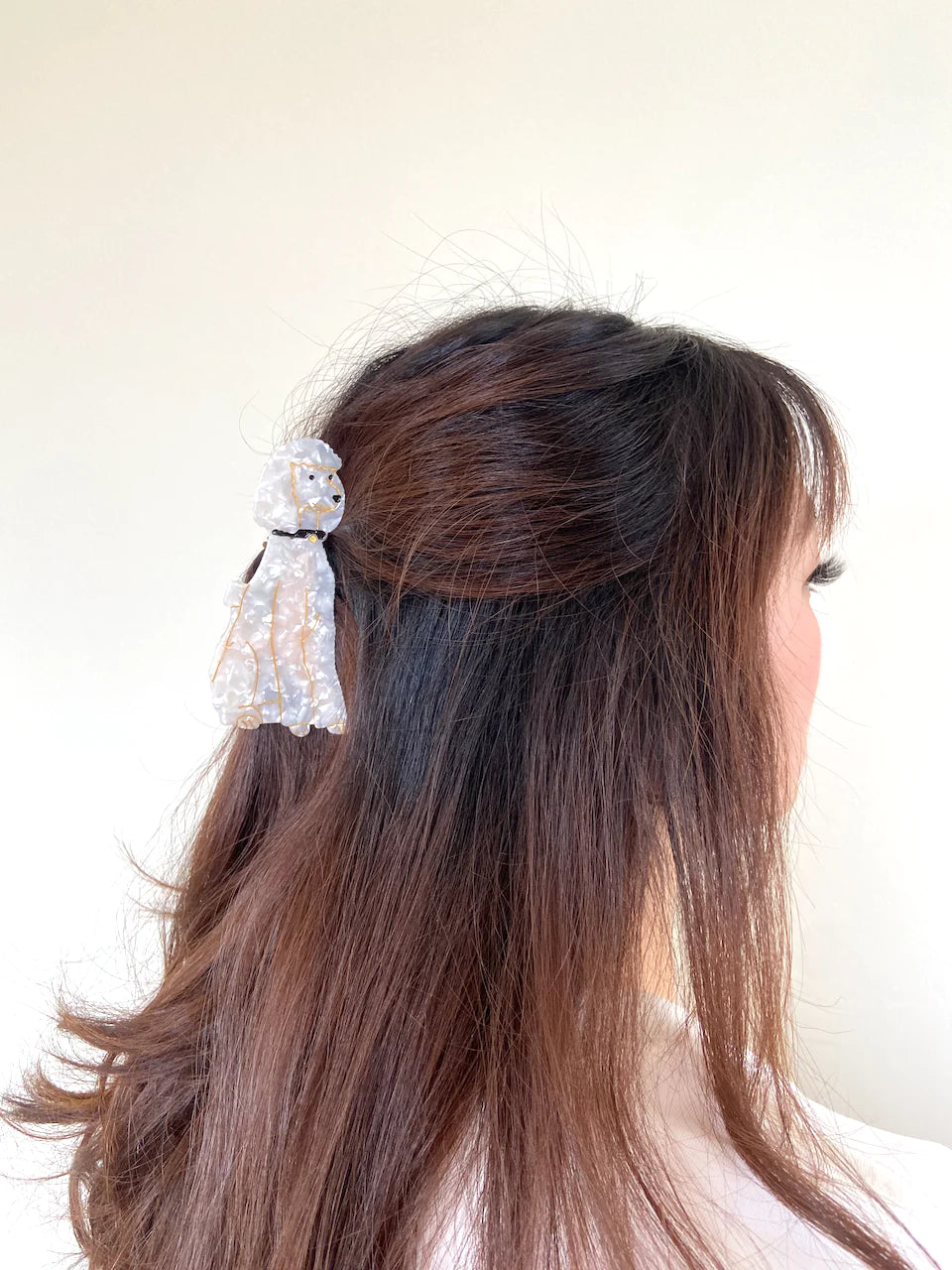 PAWSOME PETS NEW YORK Hand-painted Dog Breed Claw Hair Clip #15 | Eco-Friendly