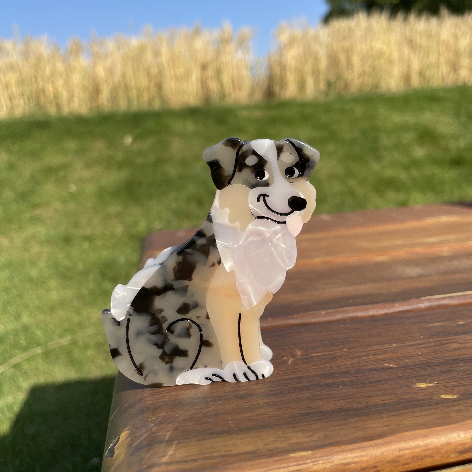 PAWSOME PETS NEW YORK Hand-painted Dog Breed Claw Hair Clip #17 | Eco-Friendly