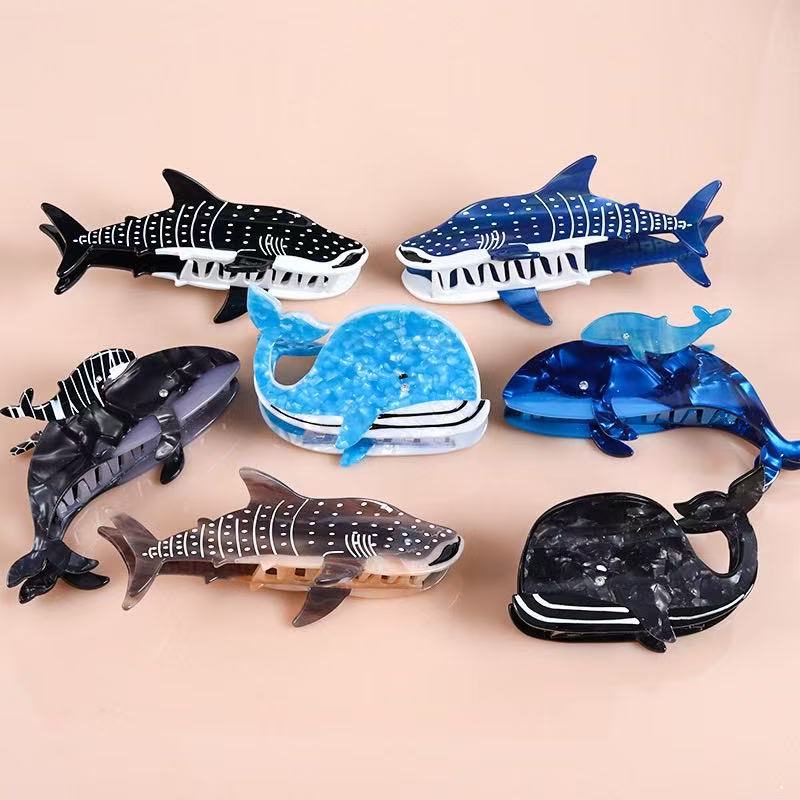 PAWSOME PETS NEW YORK Hand-painted OCEAN Claw Hair Clip | Eco-Friendly