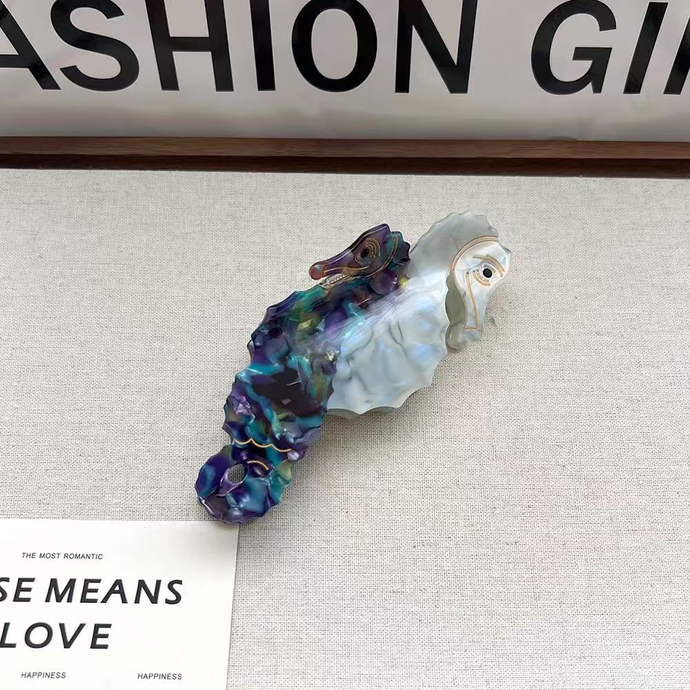PAWSOME PETS NEW YORK Hand-painted OCEAN Claw Hair Clip | Eco-Friendly