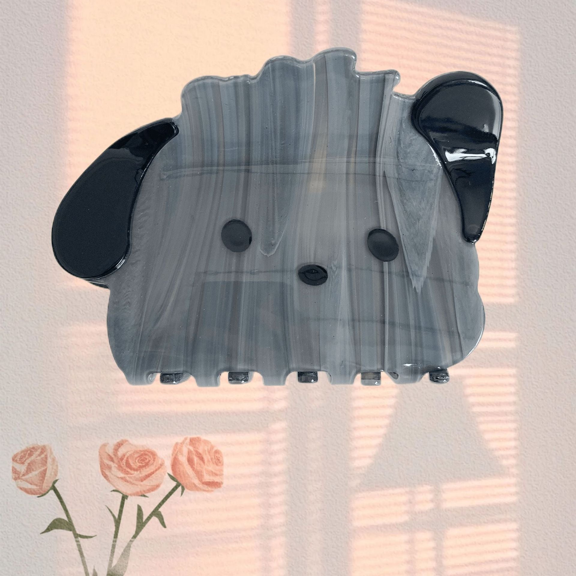 PAWSOME PETS NEW YORK Hand-painted Dog Breed Claw Hair Clip #26 | Eco-Friendly