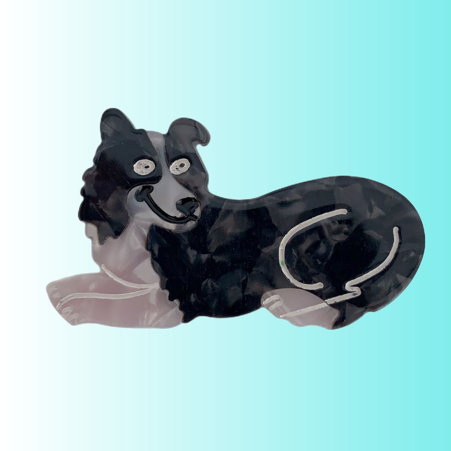 PAWSOME PETS NEW YORK Hand-painted Dog Breed Claw Hair Clip #23 | Eco-Friendly