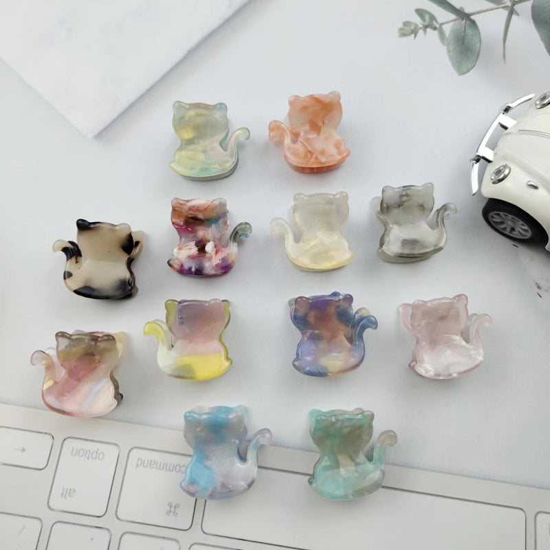 PAWSOME PETS NEW YORK Hand-painted Standing Cat Hair Clip all colors | Eco-Friendly