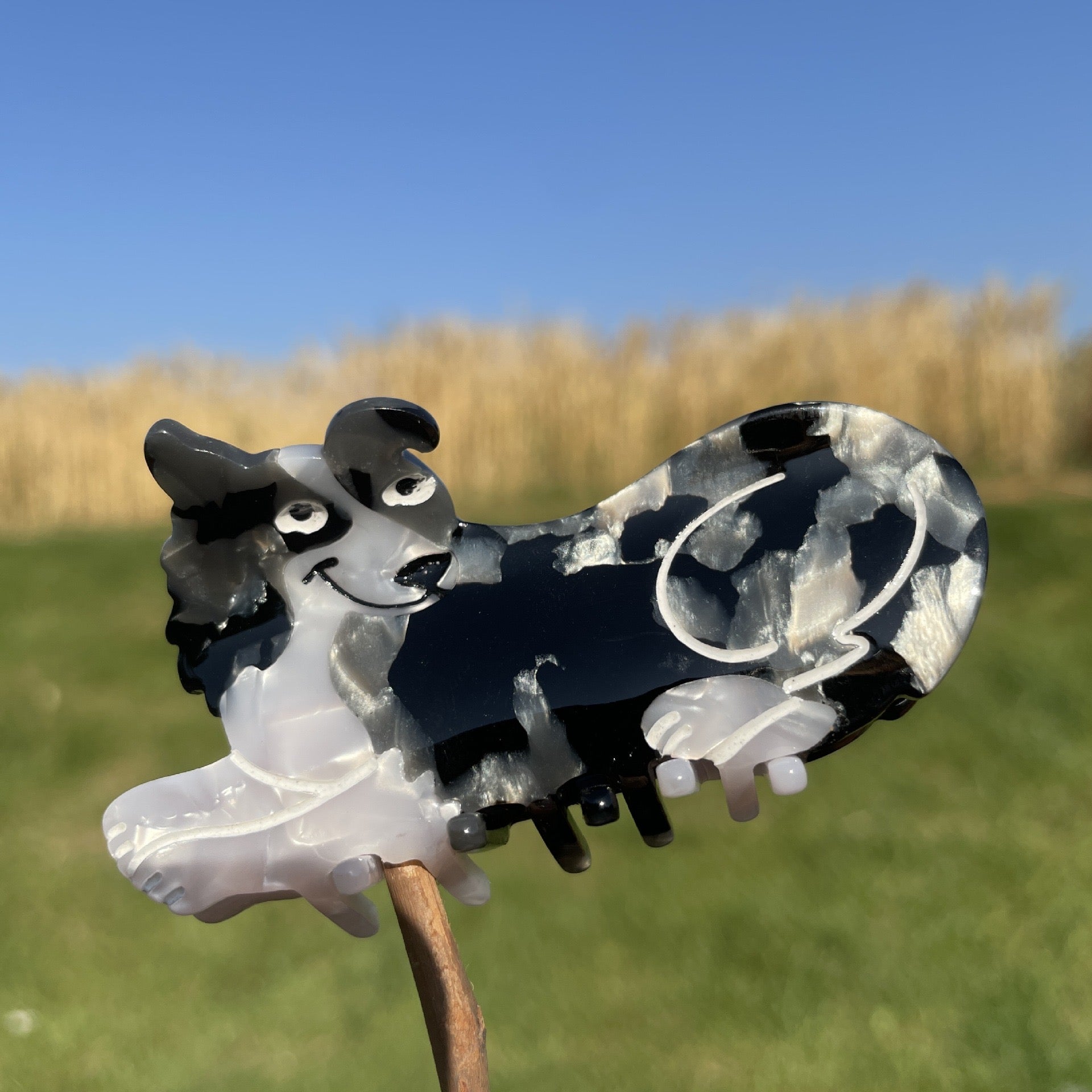 PAWSOME PETS NEW YORK Hand-painted Dog Breed Claw Hair Clip #5 | Eco-Friendly