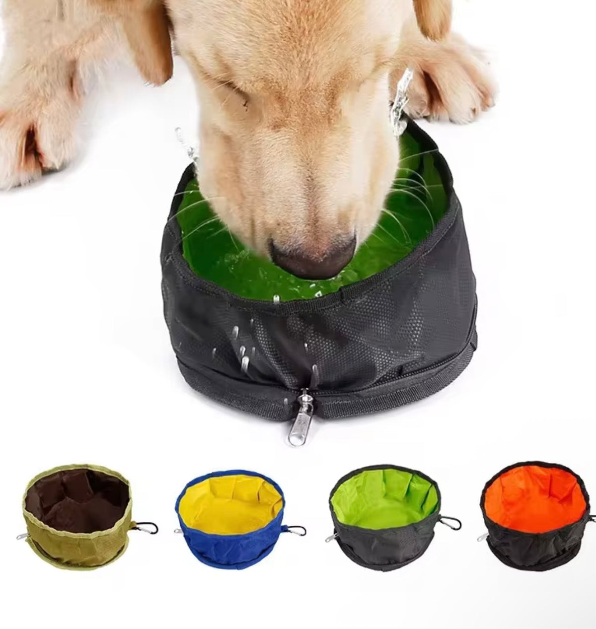 Dog Feeder Bowl Folding Pets Bowl