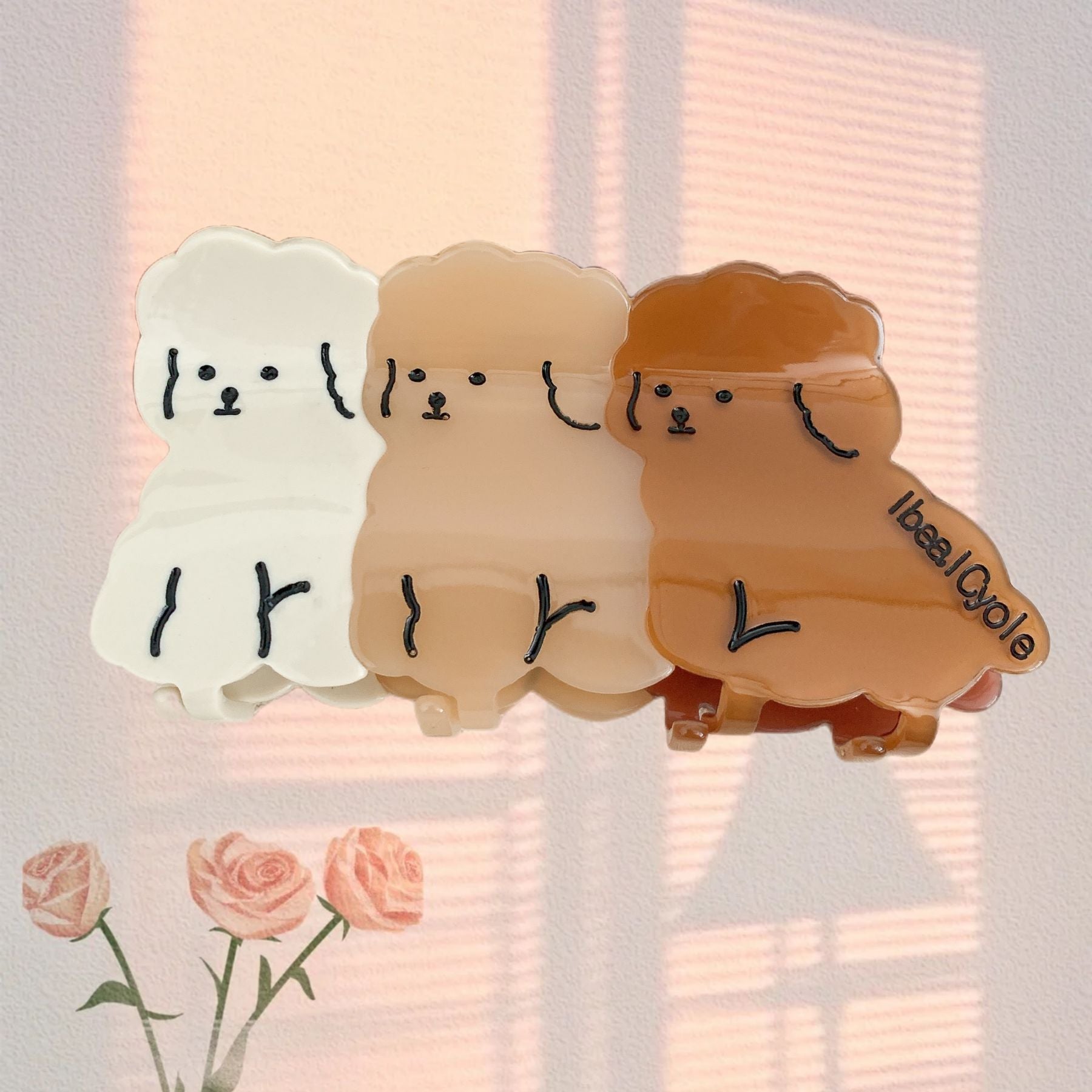 PAWSOME PETS NEW YORK Hand-painted Dog Breed Claw Hair Clip #27 | Eco-Friendly