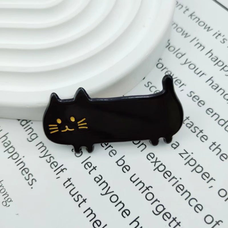 PAWSOME PETS NEW YORK Hand-painted Kitty Cat Hair Clip all colors | Eco-Friendly
