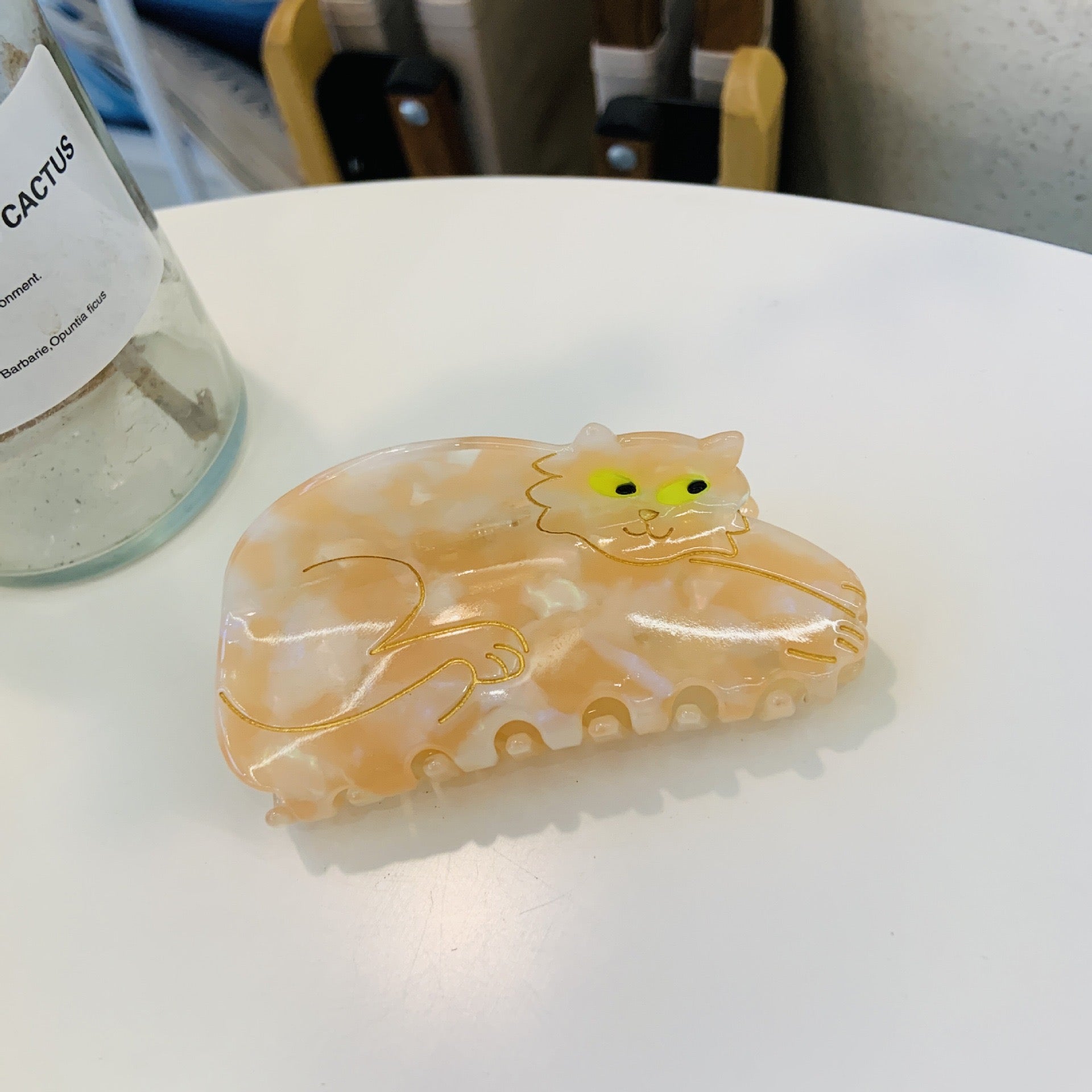 PAWSOME PETS NEW YORK Hand-painted Cat Large Claw NEW COLLECTION Hair Clip #4 | Eco-Friendly