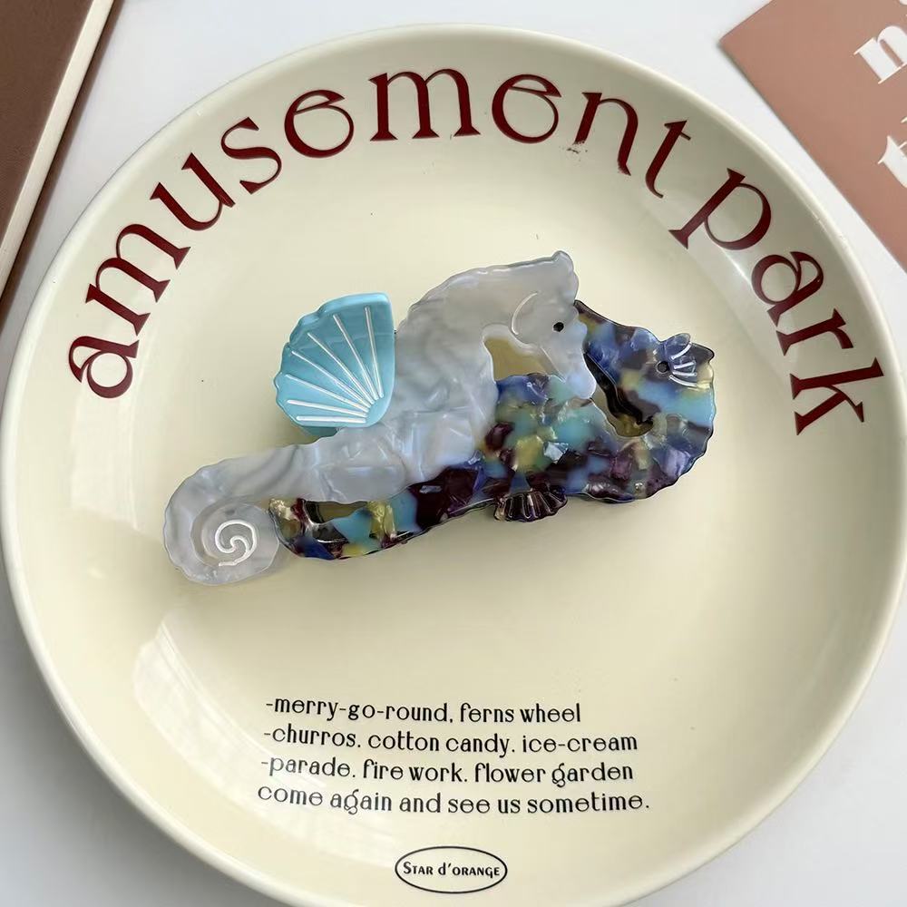 PAWSOME PETS NEW YORK Hand-painted OCEAN Claw Hair Clip | Eco-Friendly