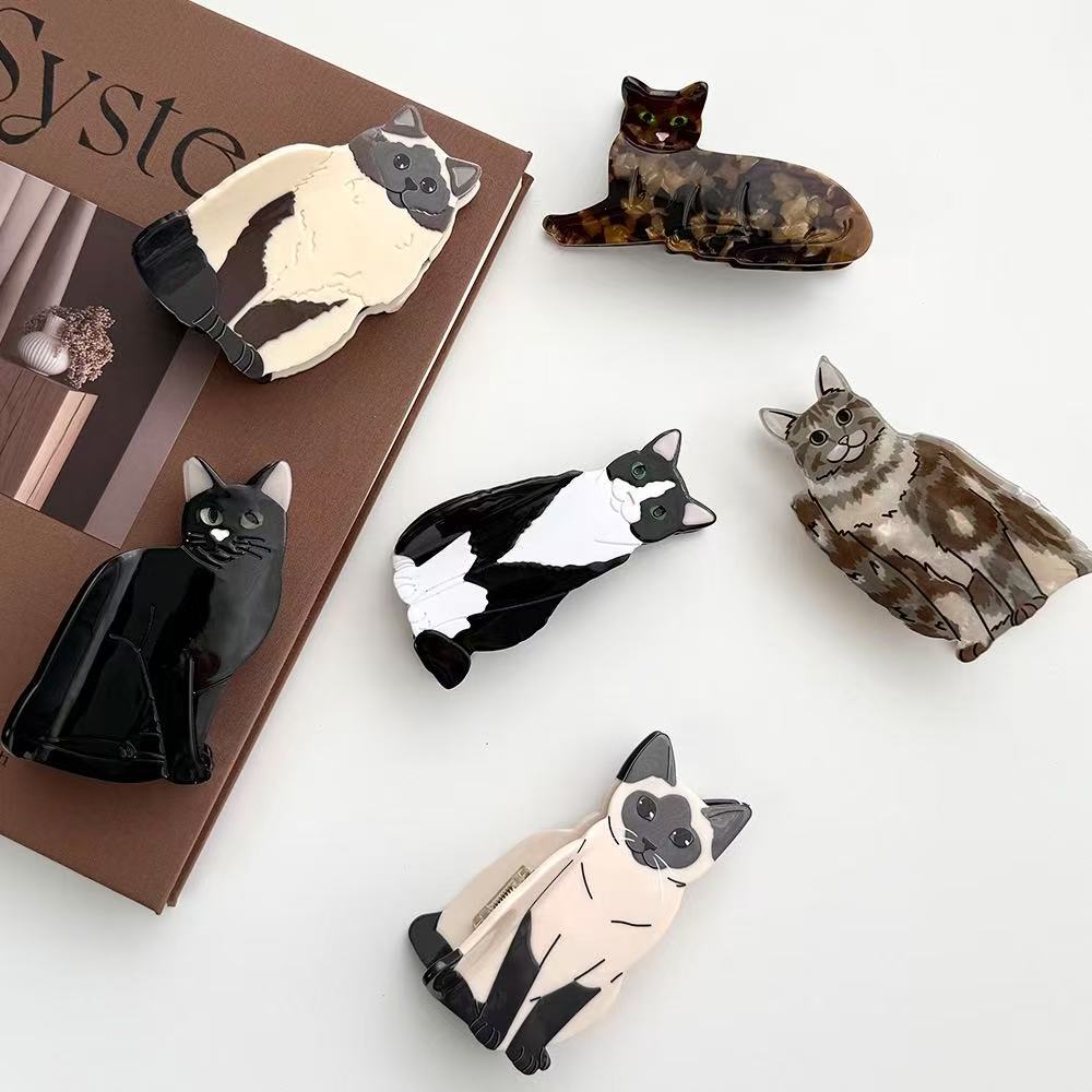 PAWSOME PETS NEW YORK Hand-painted CAT Claw Hair Clip | Eco-Friendly