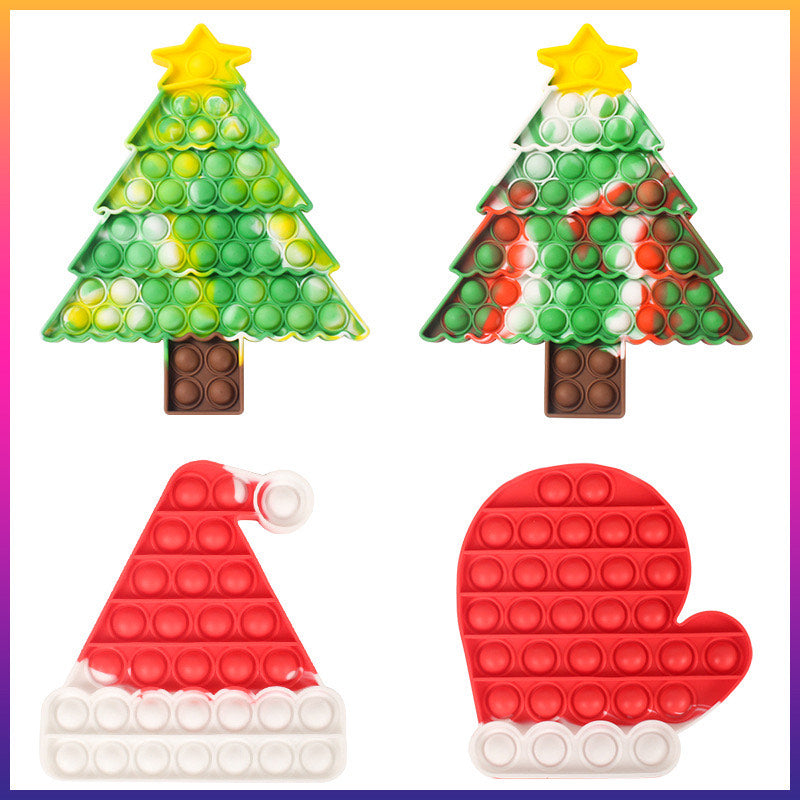 Jumbo Push Pop Fidget Sensory Toy- Christmas collection
