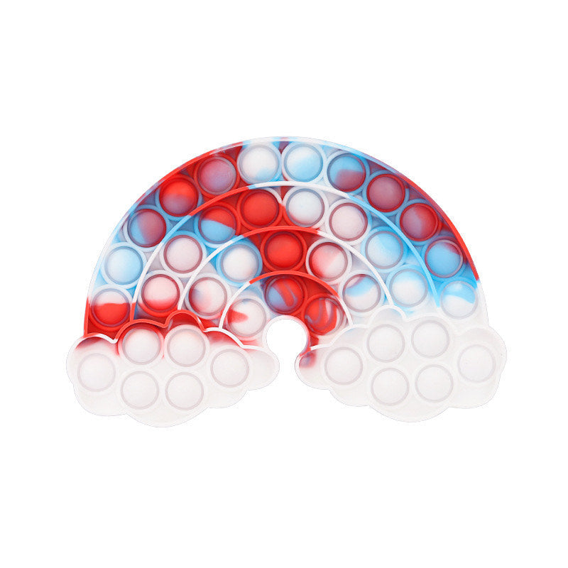 Jumbo Push Pop Fidget Sensory Toy-Cloud Rainbow Collection