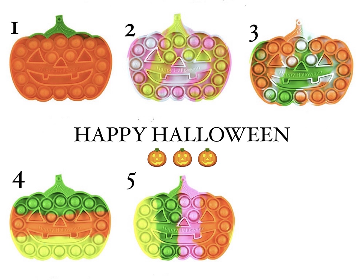 Jumbo Push Pop Fidget Sensory Toy- Halloween collection