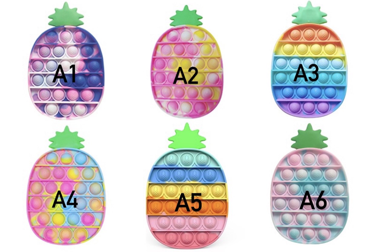 Jumbo Push Pop Fidget Sensory Toy-Pineapple Collection