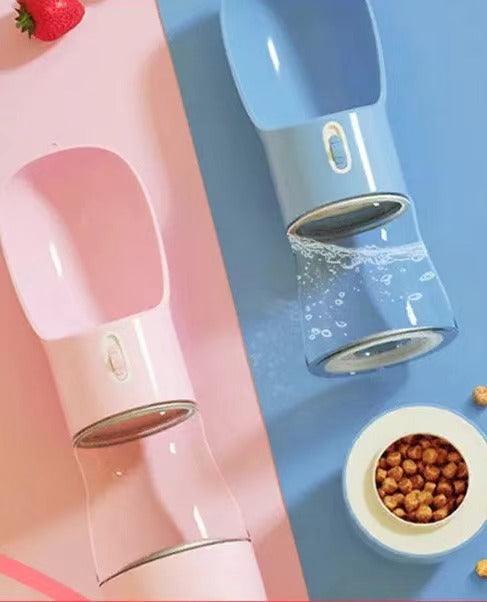 2 IN 1 PORTABLE PET FEEDER - LIGHT GREY - Pawsomepetsnewyork