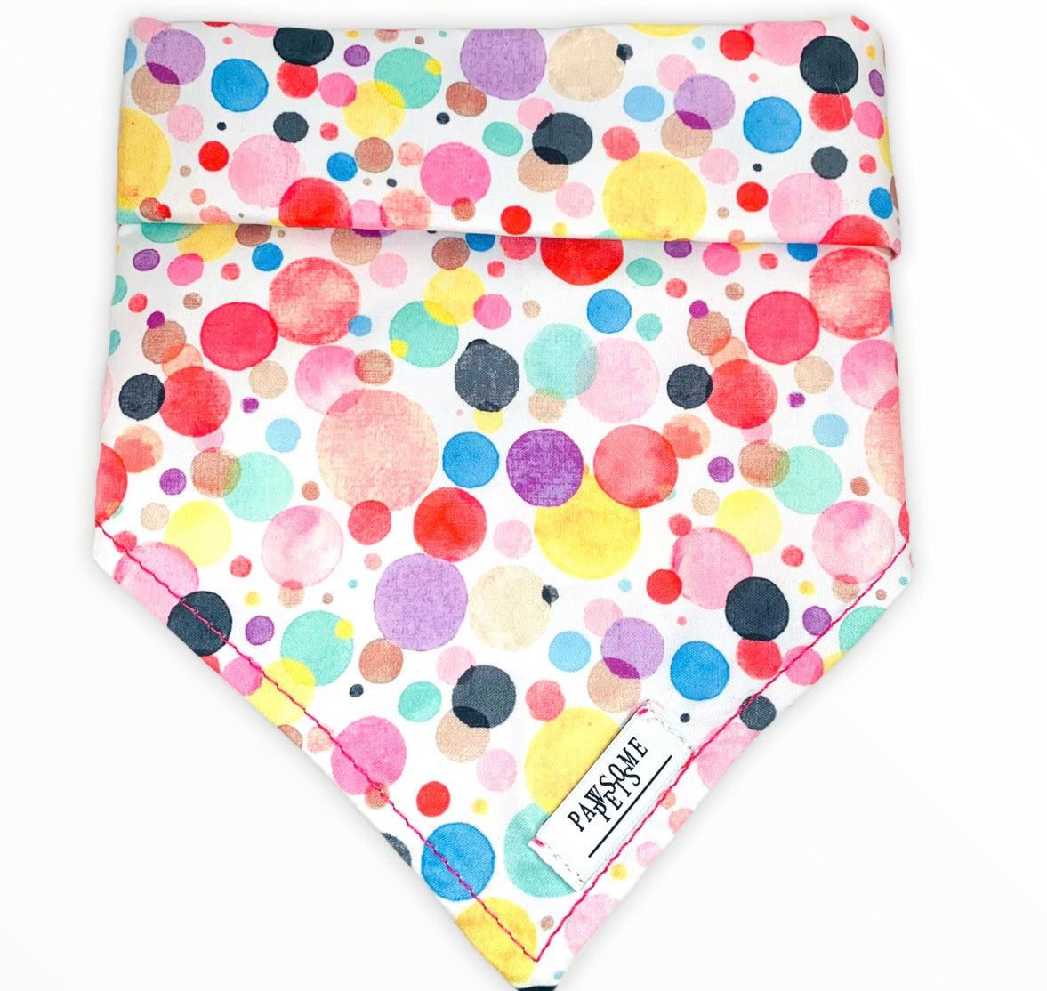 BANDANA - RAINBOW BUBBLE - Pawsomepetsnewyork