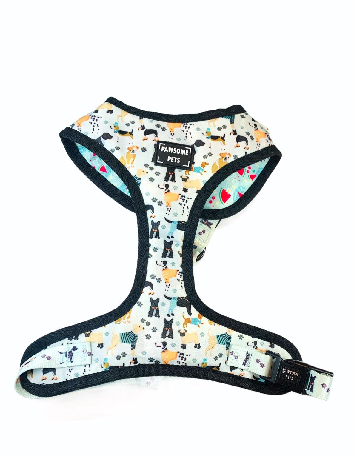 ADJUSTABLE HARNESS - DAPPER DOGGY - Pawsomepetsnewyork