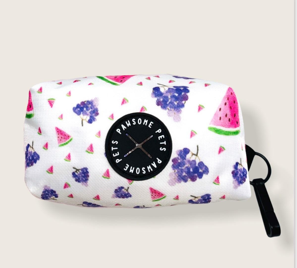 WASTE BAG HOLDER-GRAPE WATERMELON SQUEEZE - Pawsomepetsnewyork