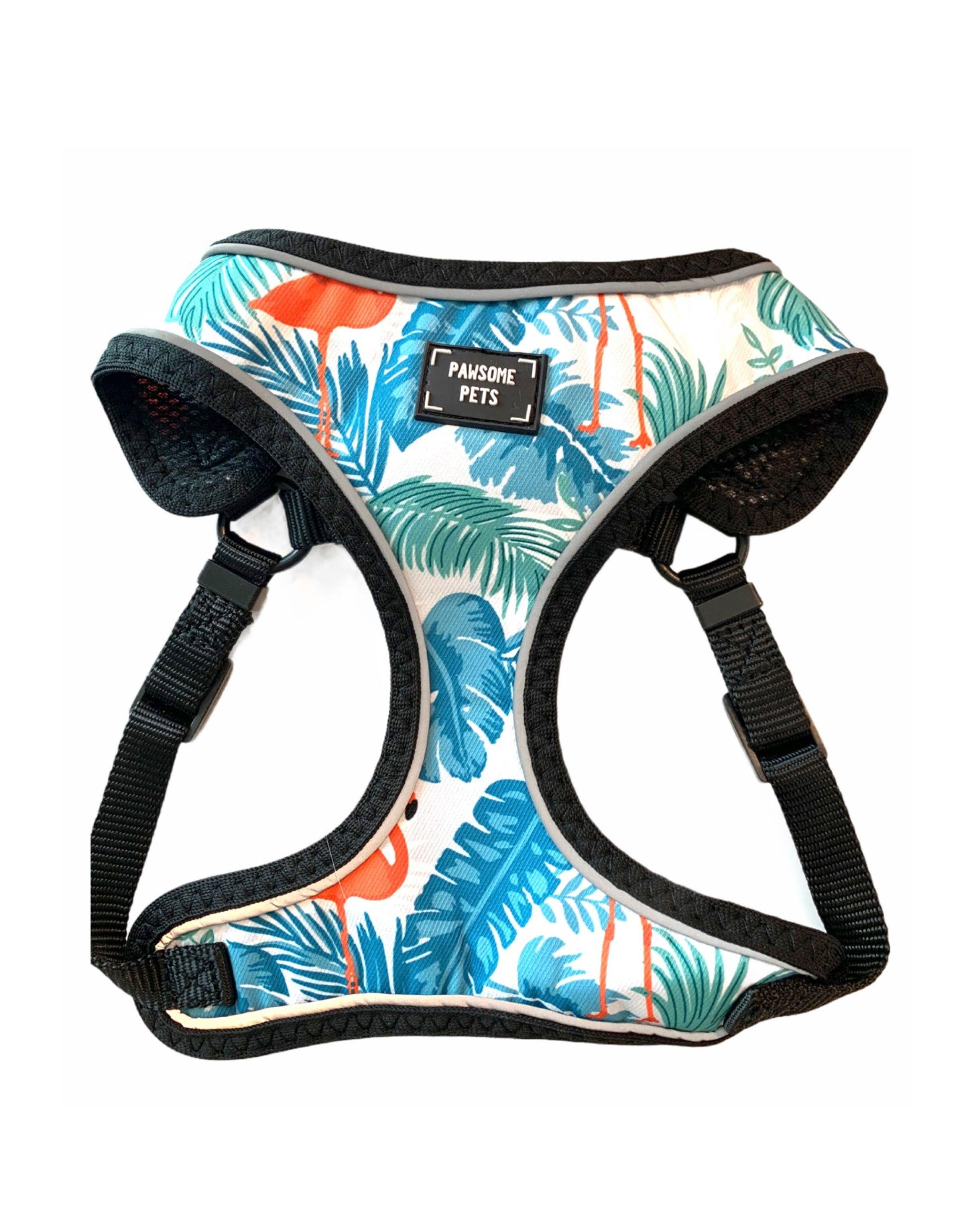 ADJUSTABLE HARNESS - BLUMOND FLAMINGO - Pawsomepetsnewyork