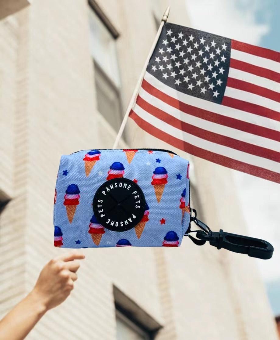WASTE BAG HOLDER-USA ICE CREAM - Pawsomepetsnewyork