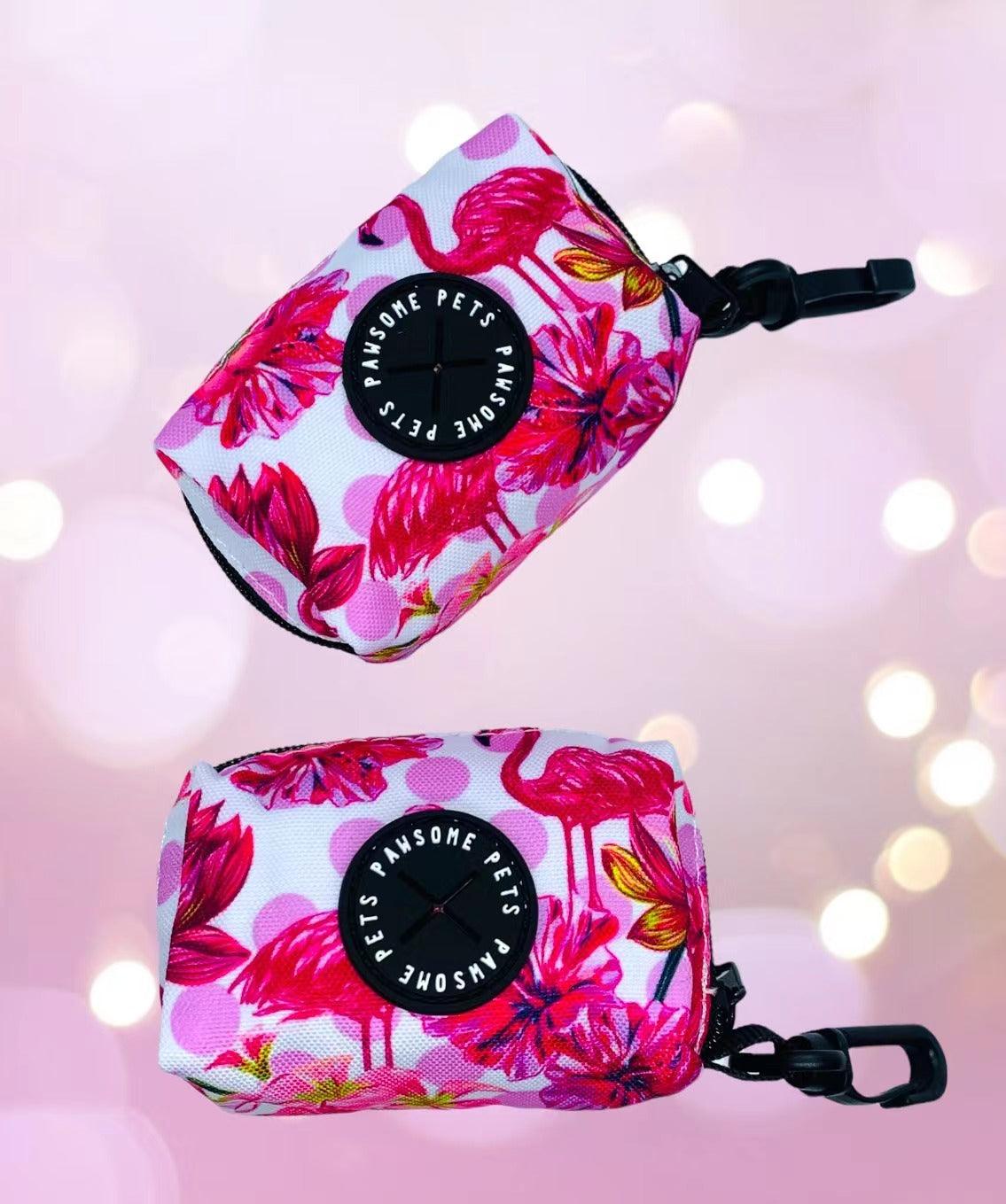 WASTE BAG HOLDER-HAWAII FLAMINGO - Pawsomepetsnewyork