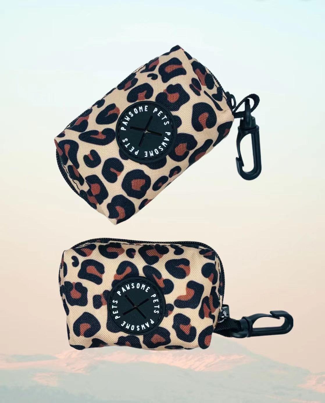 WASTE BAG HOLDER-LEOPARD - Pawsomepetsnewyork