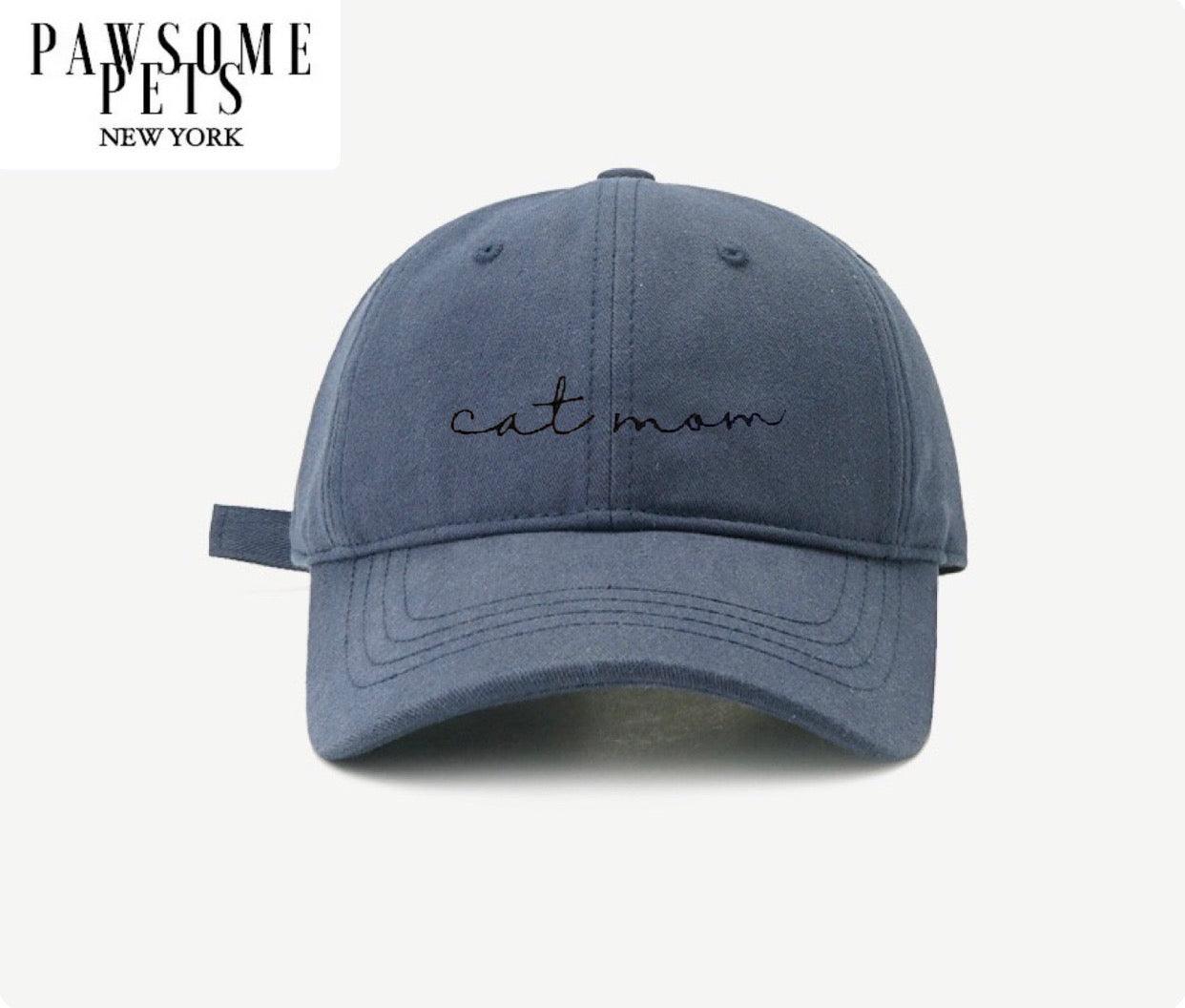 CAT MOM HAT - NAVY BLUE - Pawsomepetsnewyork