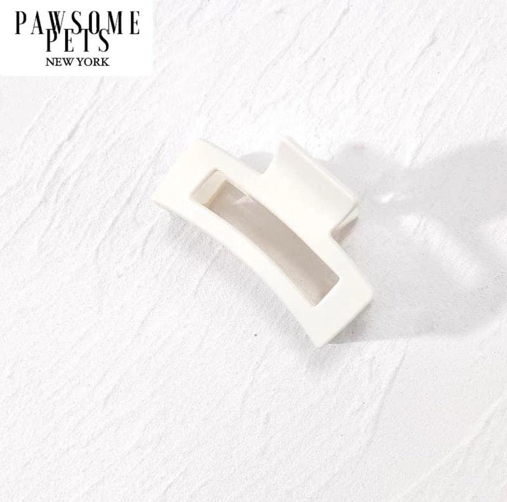 HAIR CLAWS - WHITE - Pawsomepetsnewyork
