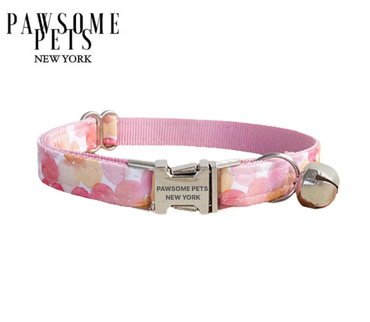 Pawsome Pets New York  Dog and cat collars Fully Adjustable Collar Made out of nylon webbing with quick use buckle  Spot clean with soap and water. Hang to dry.