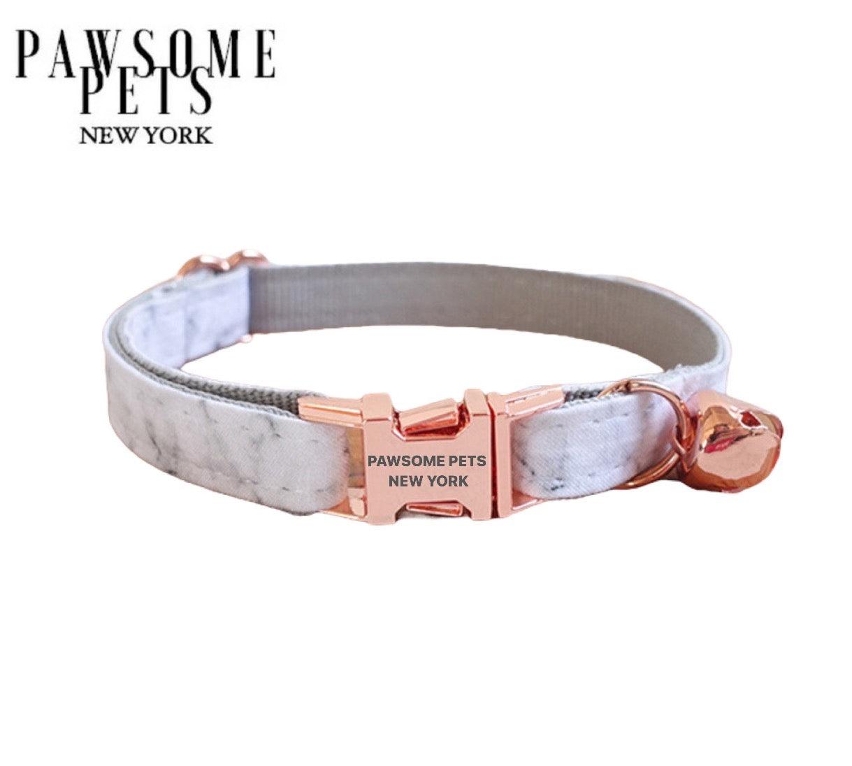 DOG & CAT COLLAR - MABLE WHITE - Pawsomepetsnewyork