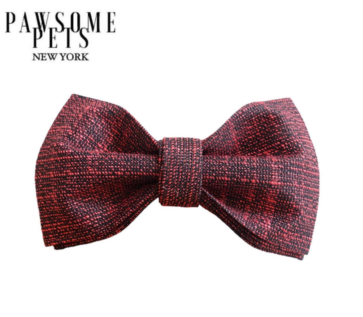 BOWTIE - RED BLACK - Pawsomepetsnewyork