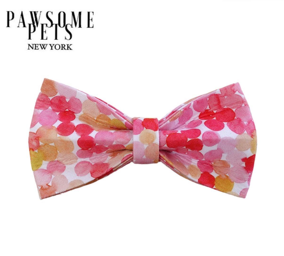 BOWTIE - PINK SPOT - Pawsomepetsnewyork