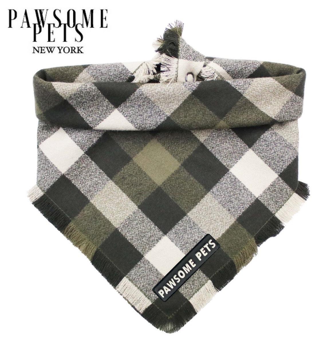 BANDANA - OLIVE GREEN - Pawsomepetsnewyork