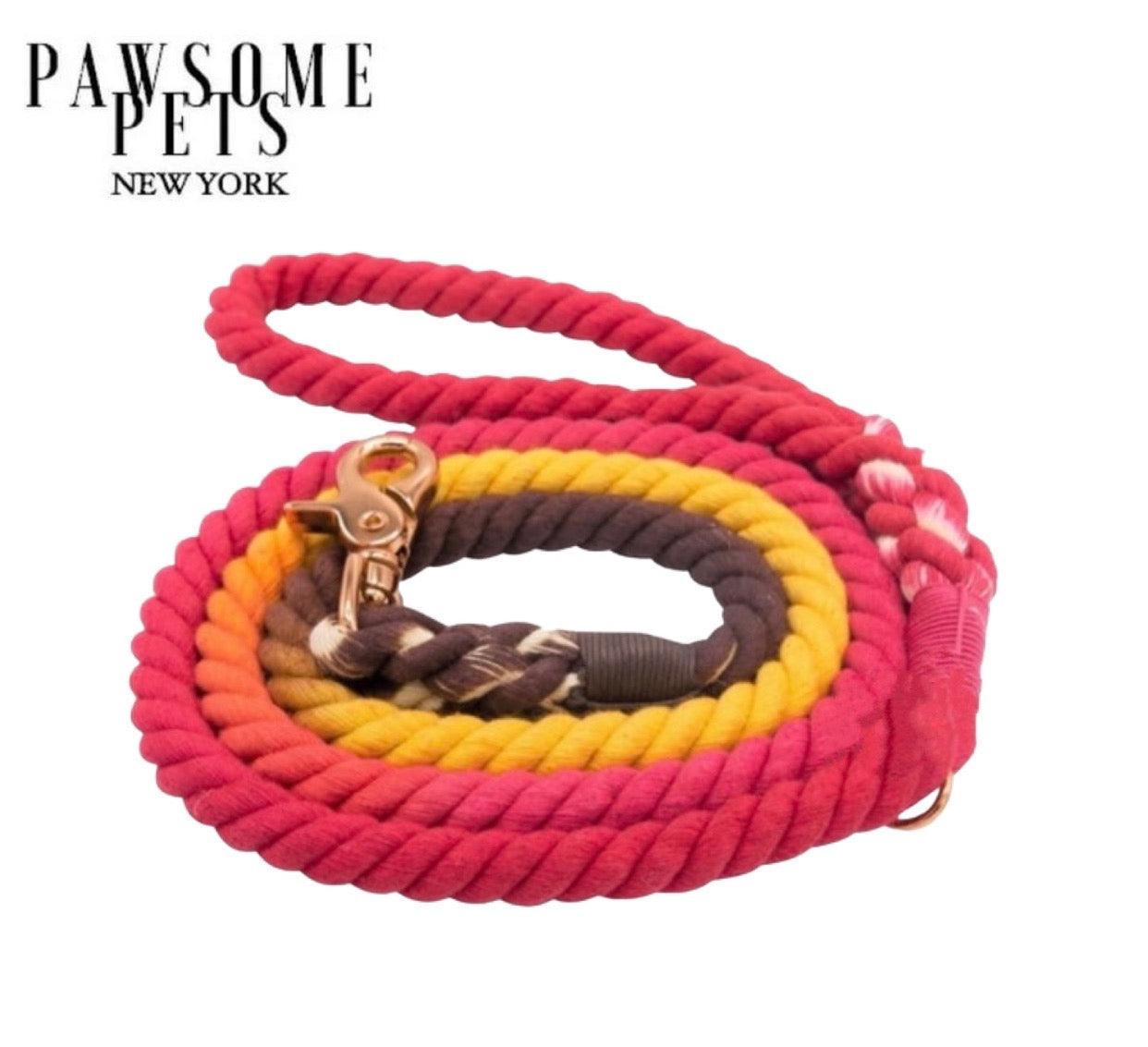 ROPE LEASH - SUNNY DAZE - Pawsomepetsnewyork