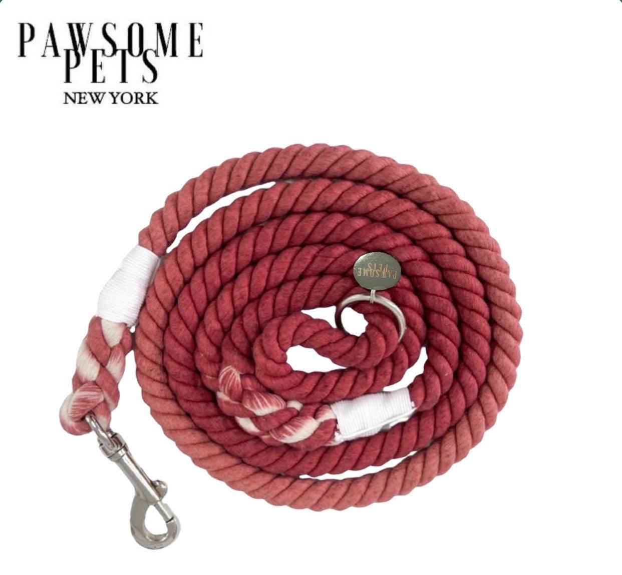 ROPE LEASH -  HENNA - Pawsomepetsnewyork