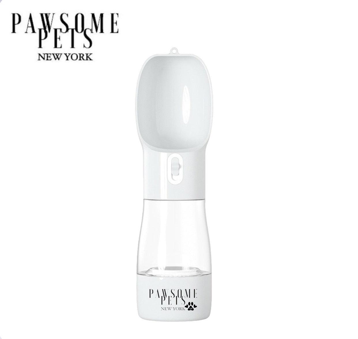 2 IN 1 PORTABLE PET FEEDER - LIGHT GREY - Pawsomepetsnewyork