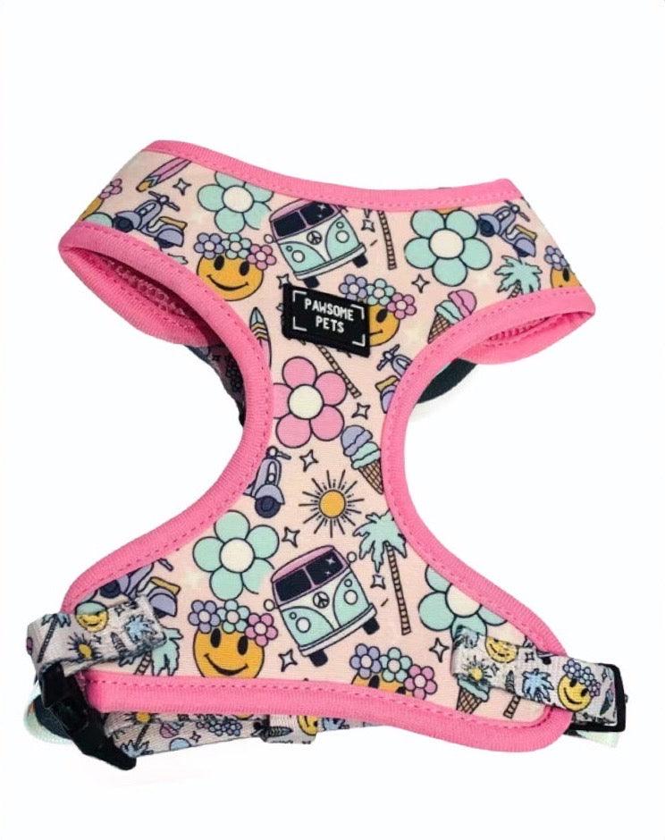 ADJUSTABLE HARNESS - SMILE EVERYDAY - Pawsomepetsnewyork