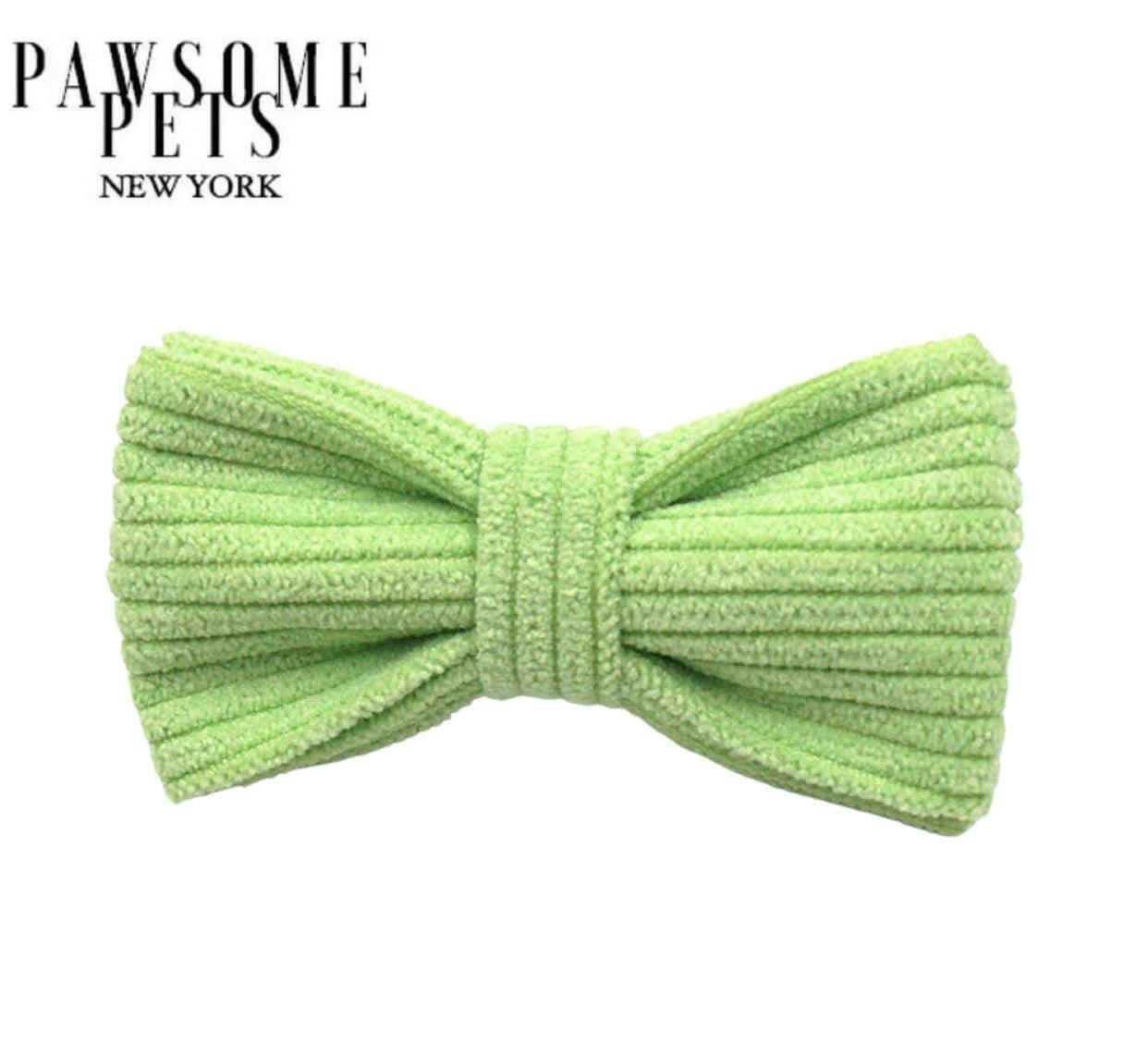 BOWTIE - BEAN GREEN - Pawsomepetsnewyork