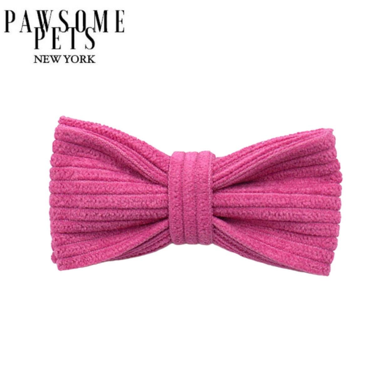 BOWTIE - DARK PINK - Pawsomepetsnewyork