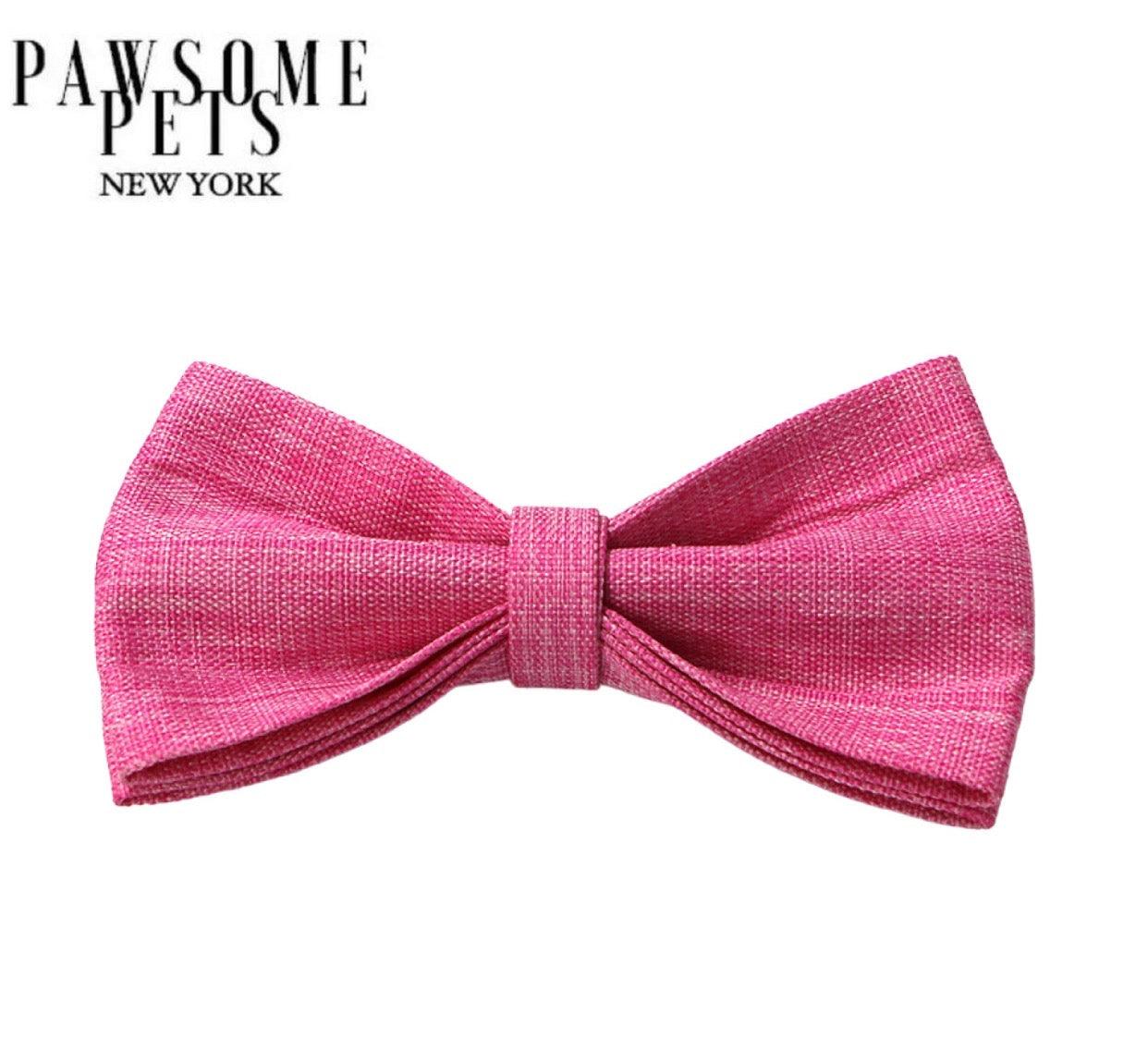 BOWTIE - DARK PINK - Pawsomepetsnewyork